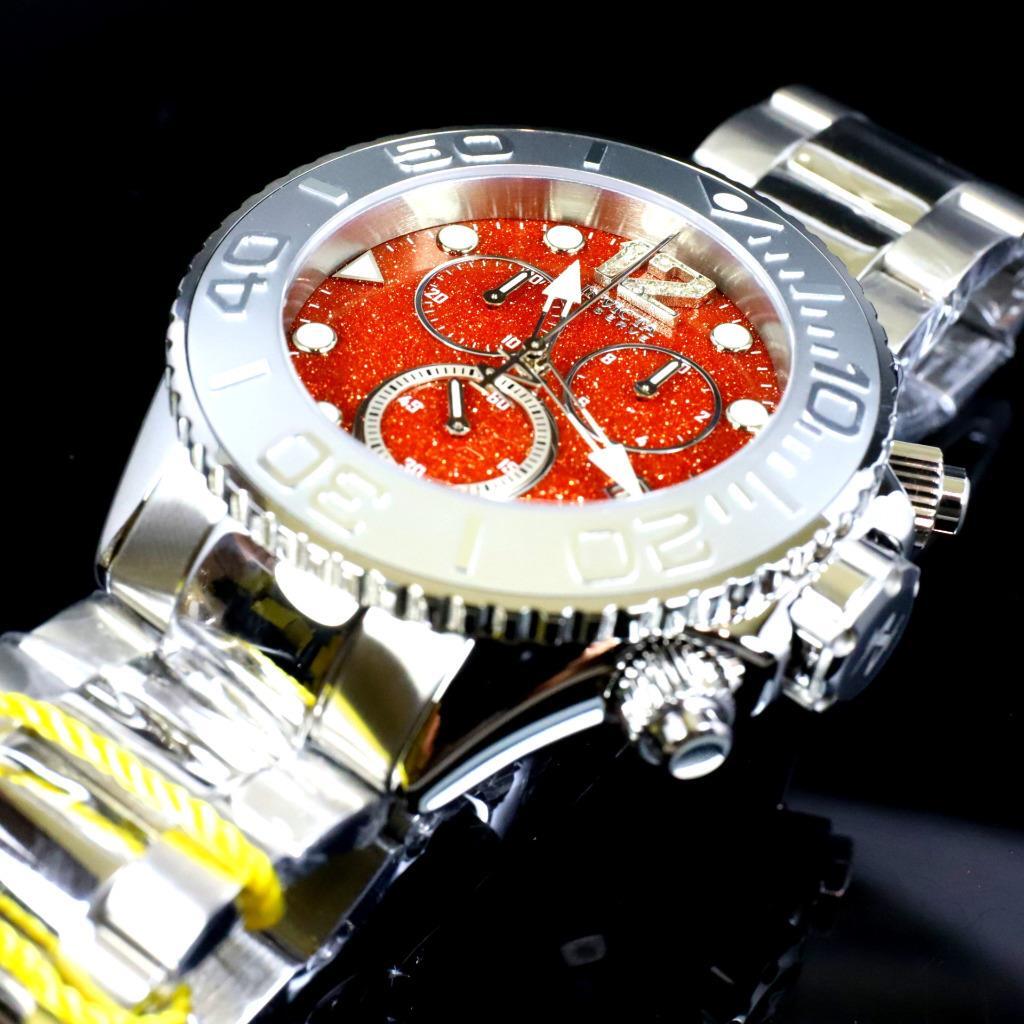 Invicta Masterpiece Reserve Grand Diver Brown Sand Stone Diamond Swiss ETA Watch