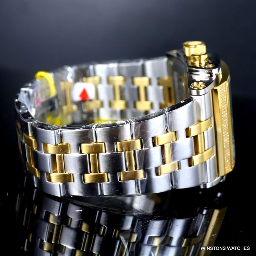 Invicta Speedway The Beast 1.47 CTW Diamond Two Tone Steel Black 47mm Watch New