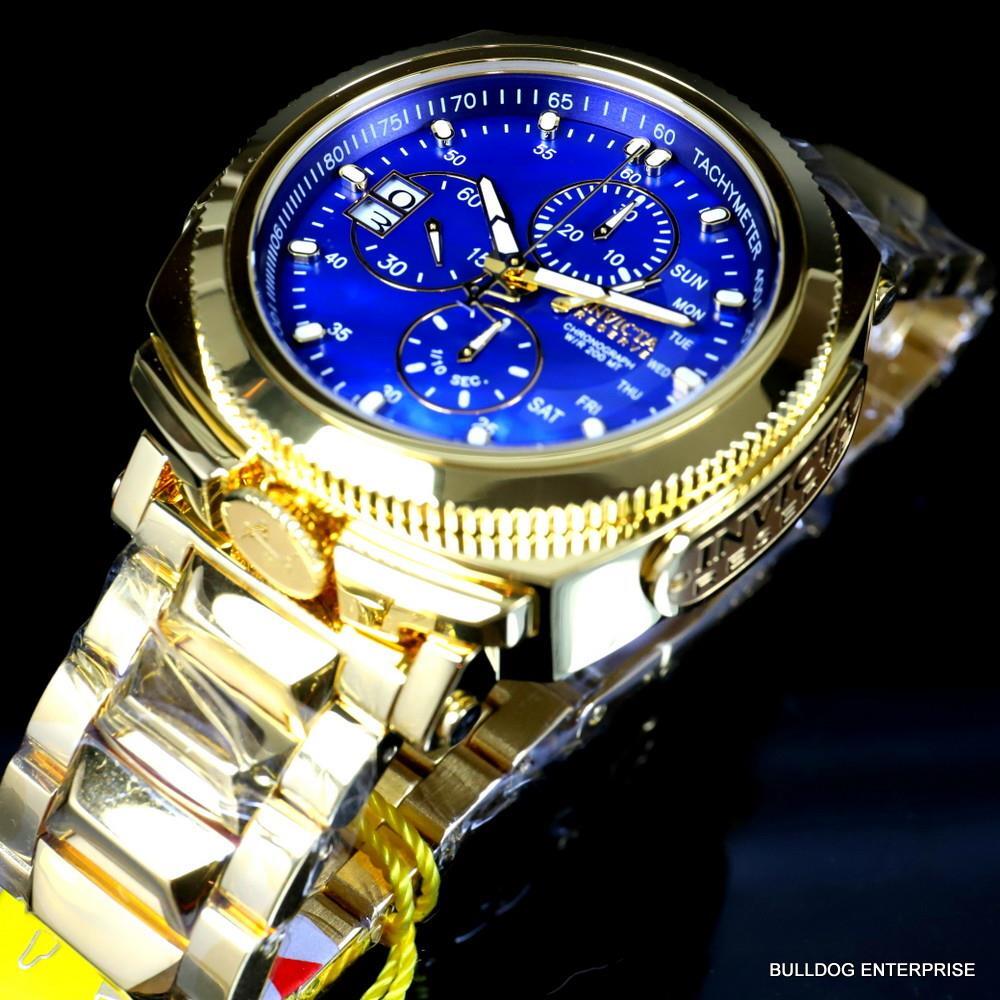 Invicta Reserve Russian Diver Excursion 15th Anniversary Gold Plated Watch New