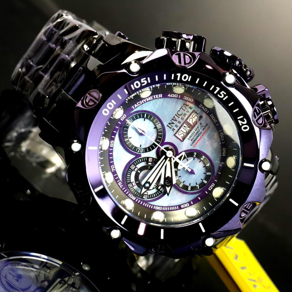 Invicta Reserve Venom Fusion Swiss Made Sellita SW500 Purple Automatic Watch