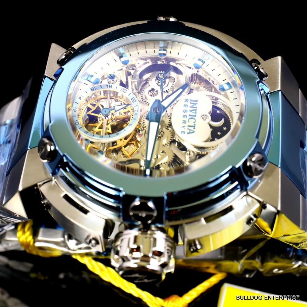 Invicta Reserve X-Wing  Automatic Day/Night Moon Phase Skeletonized Watch New