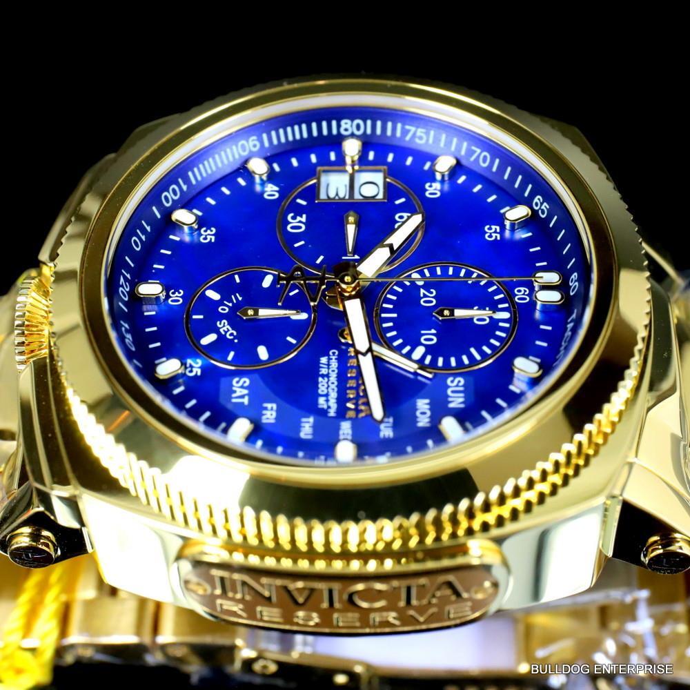 Invicta Reserve Russian Diver Excursion 15th Anniversary Gold Plated Watch New