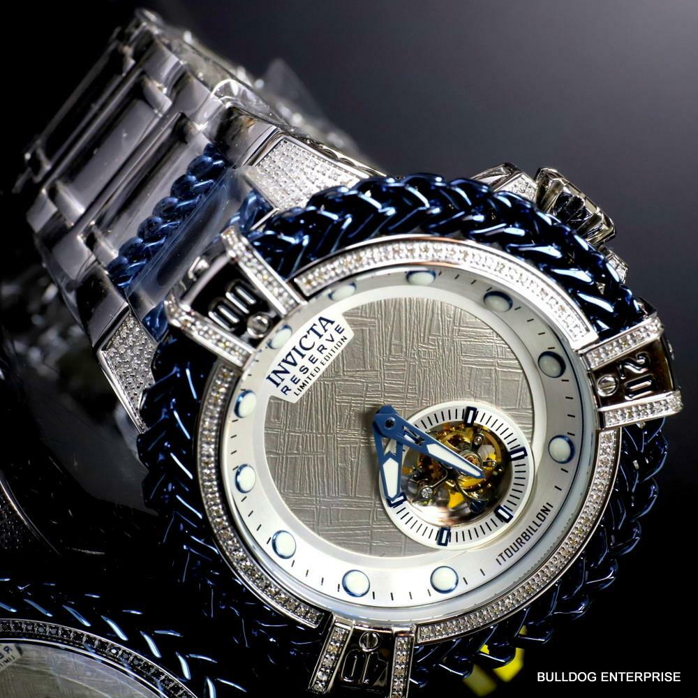 Invicta Reserve Bolt Hercules Meteorite 1.26 CTW Diamond Tourbillon Watch New
