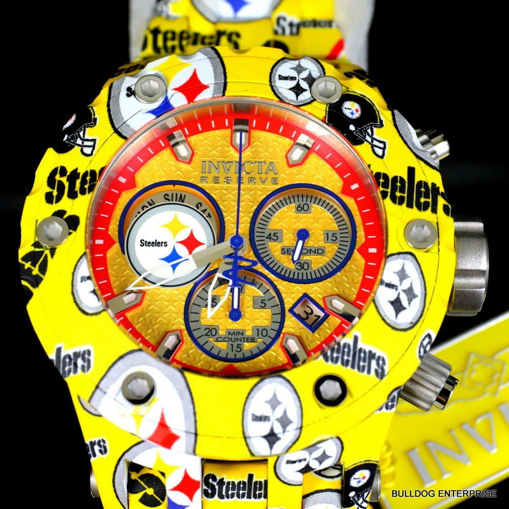 Invicta NFL Reserve Subaqua Specialty Pittsburgh Steelers Hydroplated Watch New