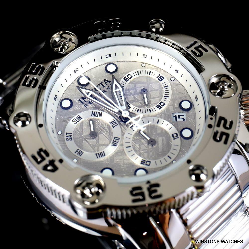 Invicta Reserve Sea Hunter Propeller Meteorite High Polish Swiss 52mm Watch New