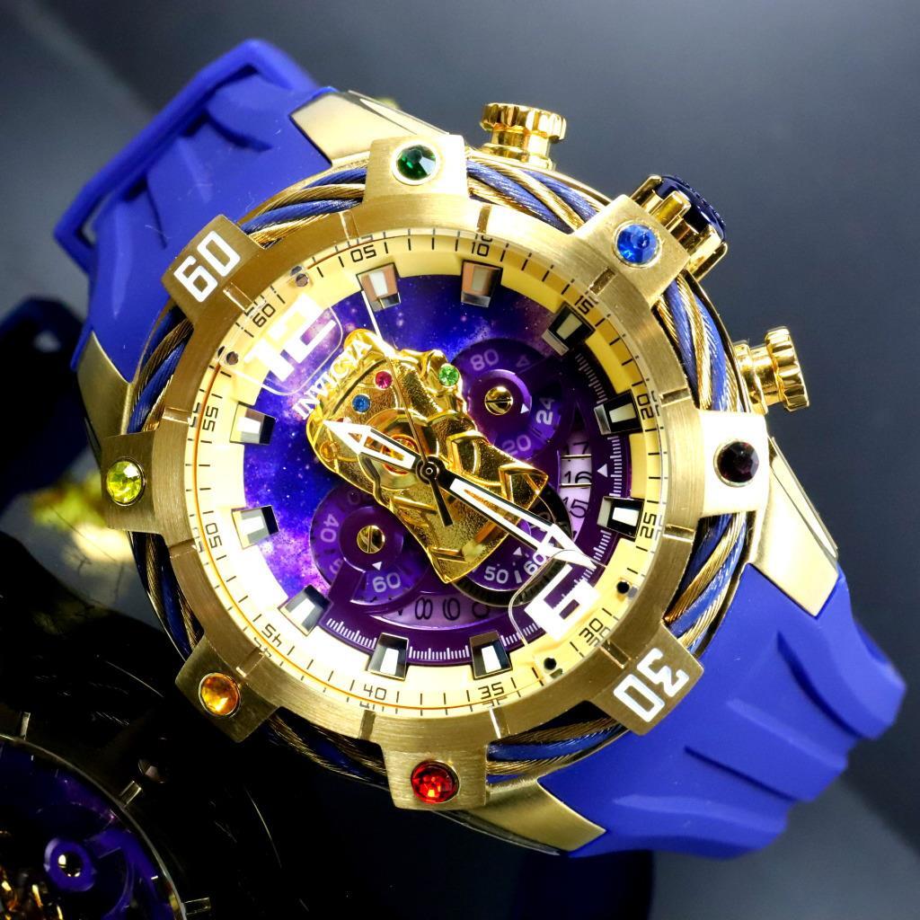 Invicta Marvel Thanos Infinity Gauntlet Chronograph 52mm Crystal Watch New