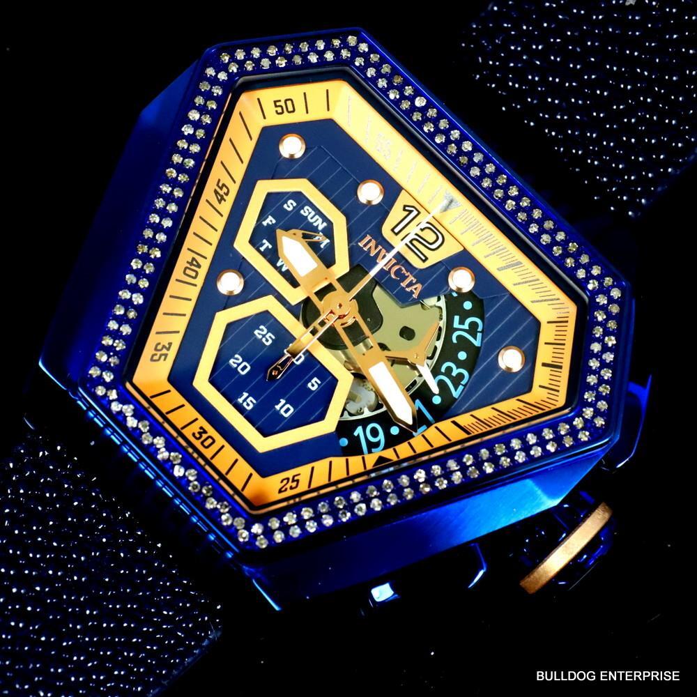 Invicta Speedway .76 CTW Diamond Triangular Stingray Chrono Swiss Mvt Watch New