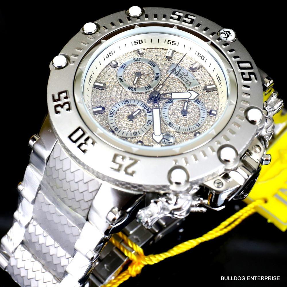 Invicta Subaqua Noma VII 1.57CTW Diamond Swiss Stainless Steel 52mm Watch New