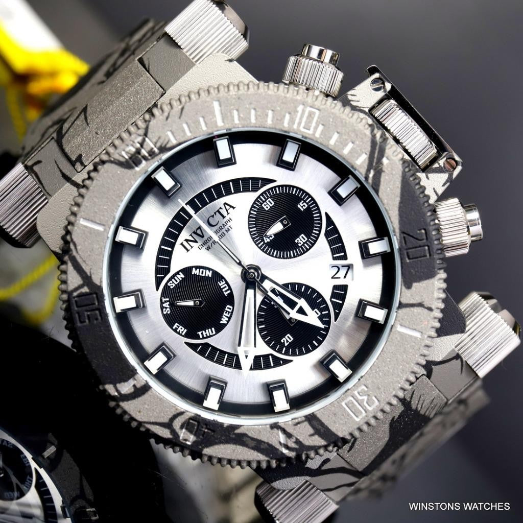 Invicta Coalition Forces Hydroplated Graffiti Steel Chronograph 51mm Watch New