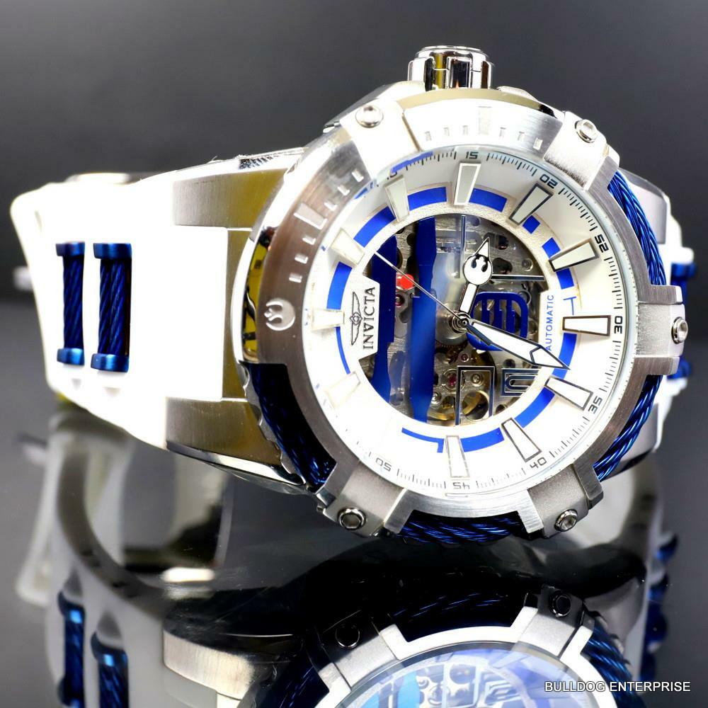 Invicta Star Wars R2D2 Bolt Automatic 50mm Limited Edition White Watch New