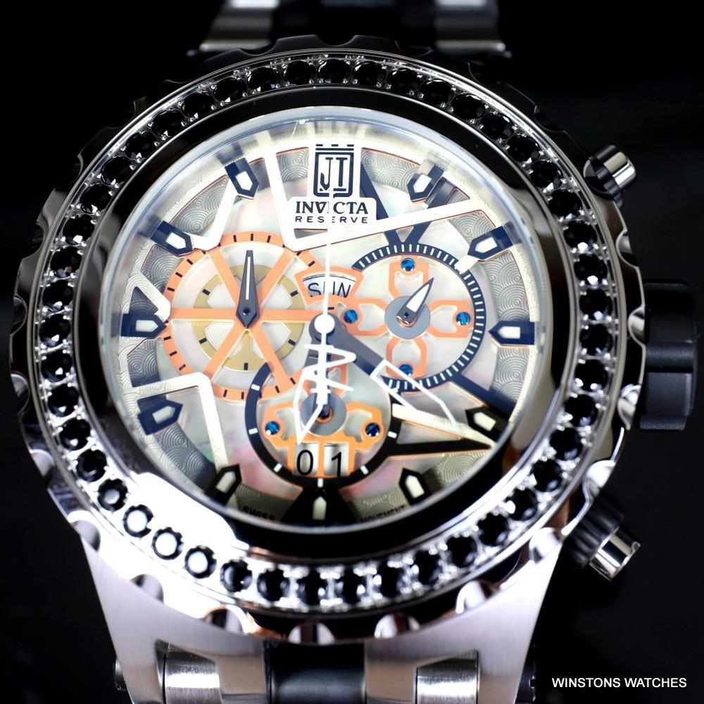 Invicta Reserve JT Subaqua Specialty 5CTW Spinel Stainless Steel MOP Watch New