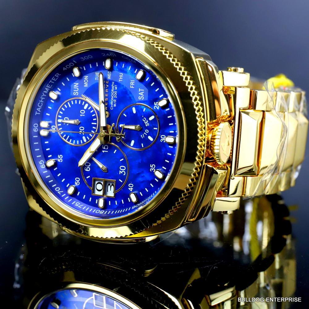 Invicta Reserve Russian Diver Excursion 15th Anniversary Gold Plated Watch New
