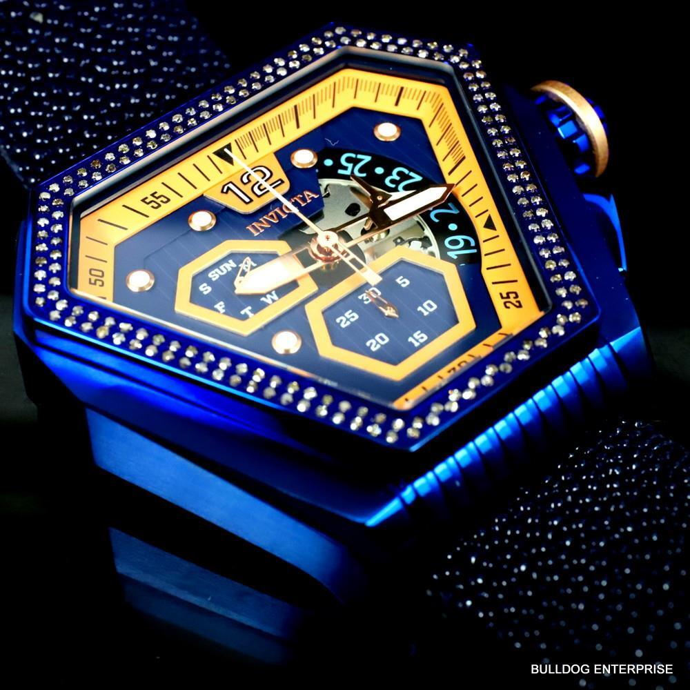 Invicta Speedway .76 CTW Diamond Triangular Stingray Chrono Swiss Mvt Watch New