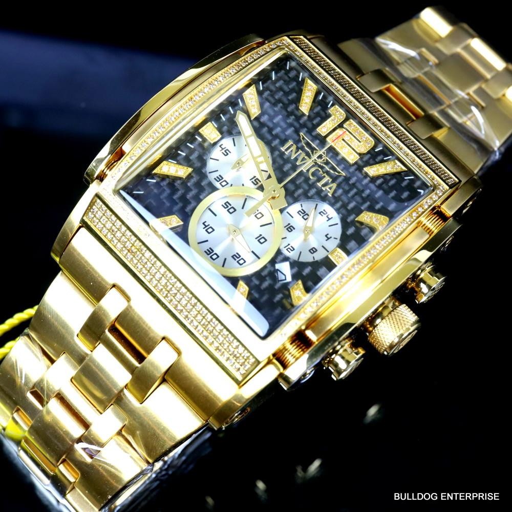 Invicta Speedway The Beast 1.47 CTW Diamond Gold Plated Steel 47mm Watch New