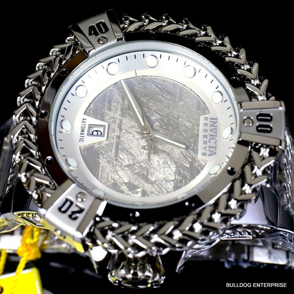 Invicta Reserve Hercules Meteorite Automatic Stainless Steel 56mm Watch New