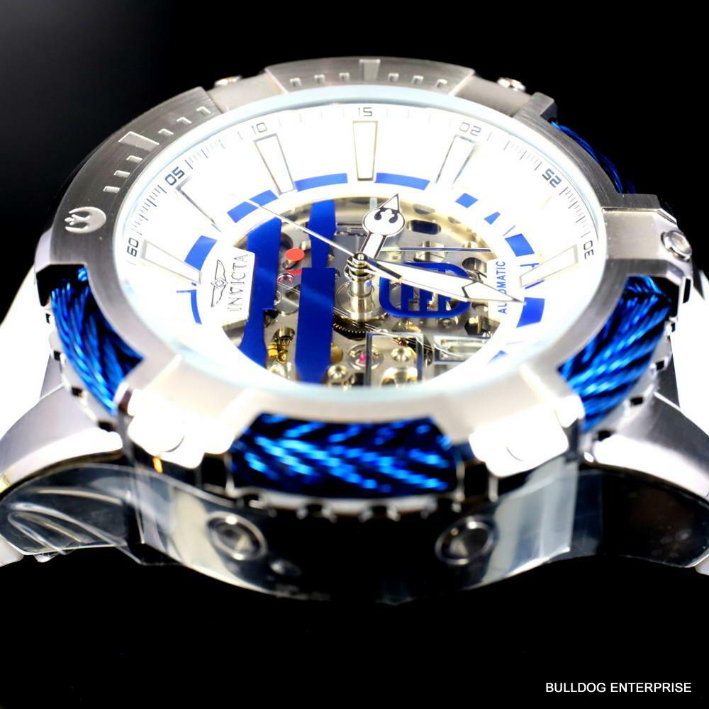 Invicta Star Wars R2D2 Bolt Automatic 50mm Limited Edition White Watch New