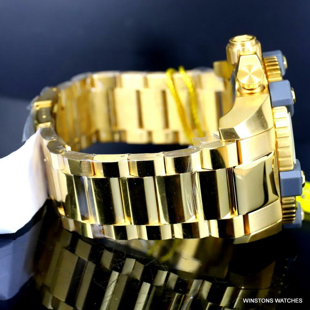 Invicta Grand Octane Coalition Forces 63mm Gold Plated Swiss Mvt Watch New