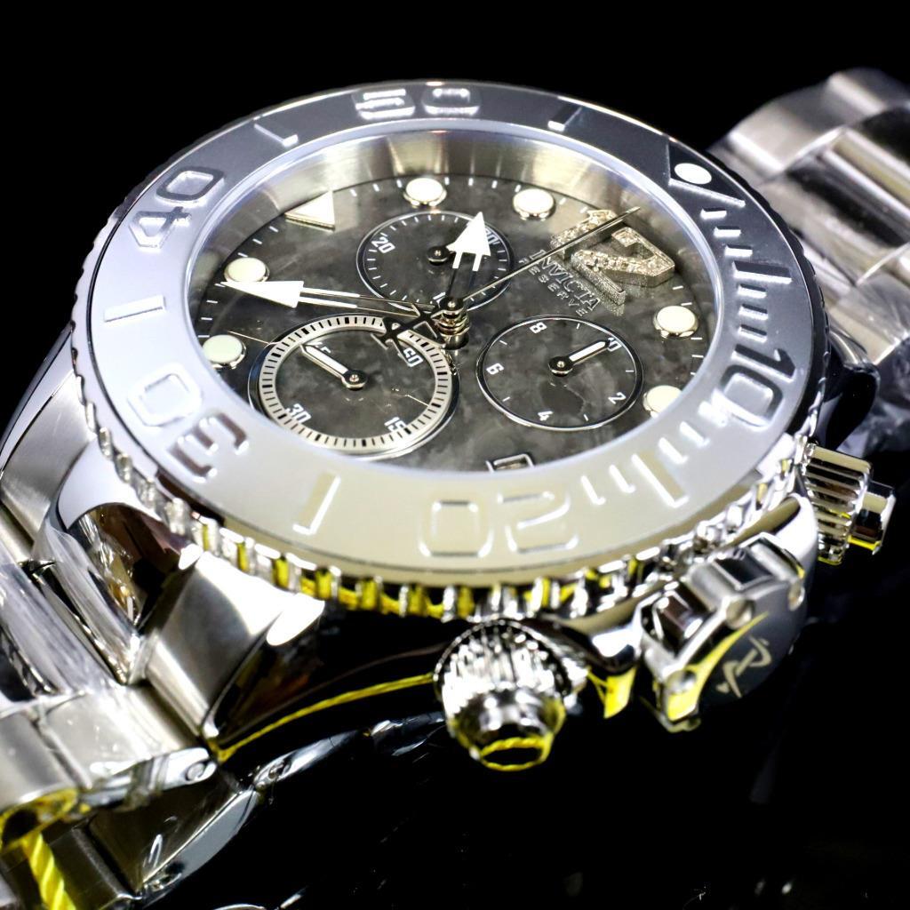 Invicta Masterpiece Reserve Grand Diver Black Marble Diamond Swiss ETA Watch