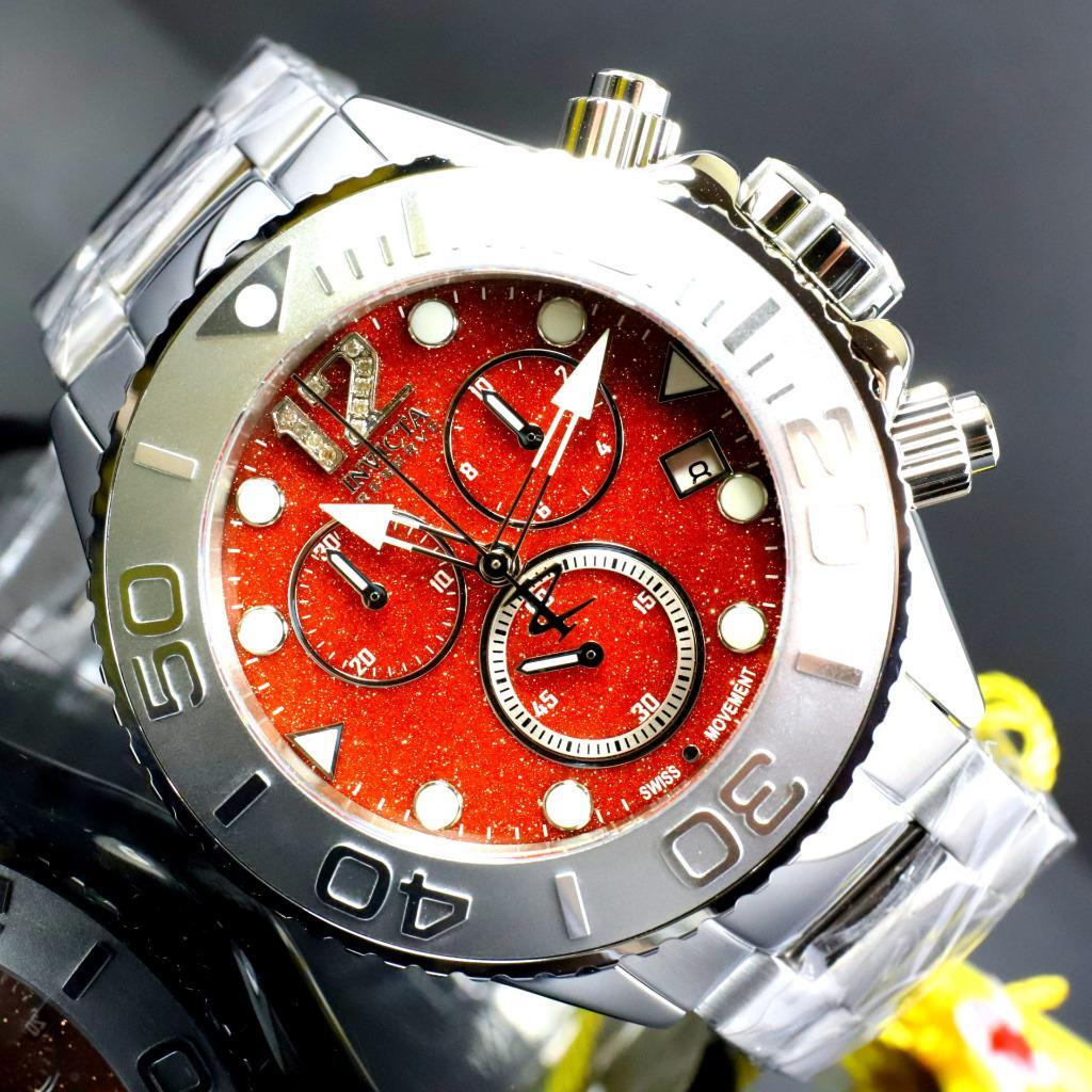 Invicta Masterpiece Reserve Grand Diver Brown Sand Stone Diamond Swiss ETA Watch