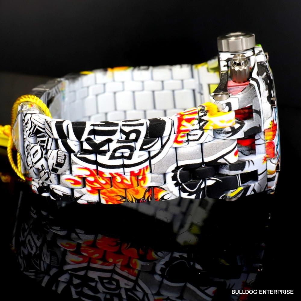Invicta Subaqua Specialty Graffiti Hydroplated Steel Swiss Mvt Watch 52mm New