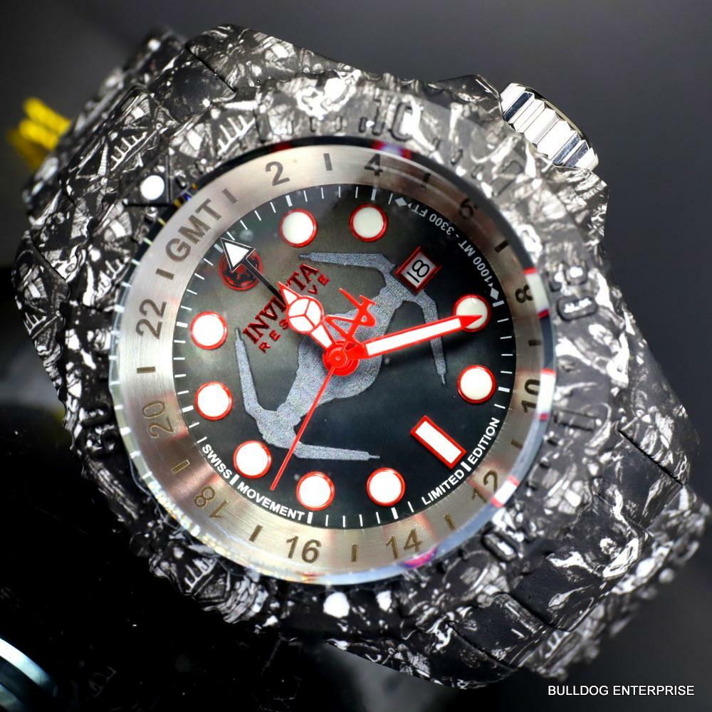 Invicta Reserve Star Wars Hydromax Galatic Empire Swiss Mvt Black Watch 52mm New