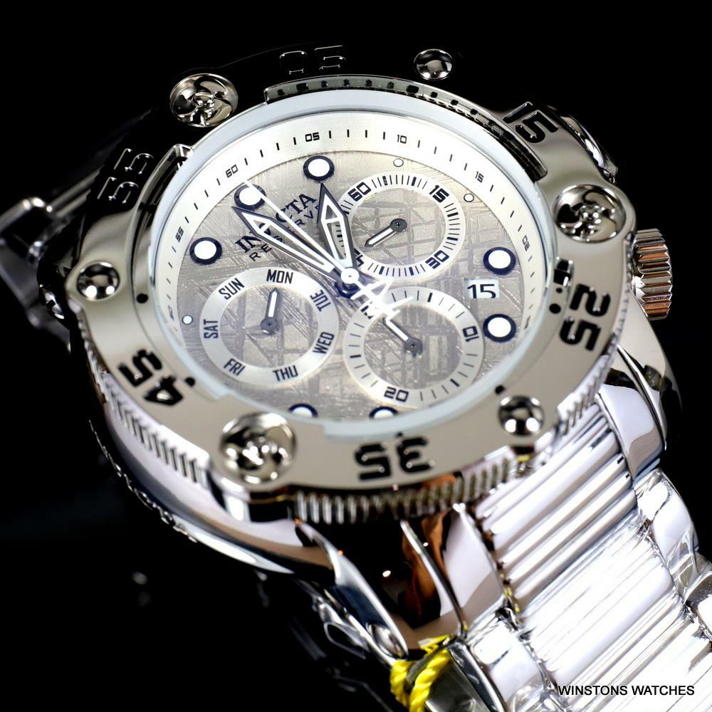 Invicta Reserve Sea Hunter Propeller Meteorite High Polish Swiss 52mm Watch New