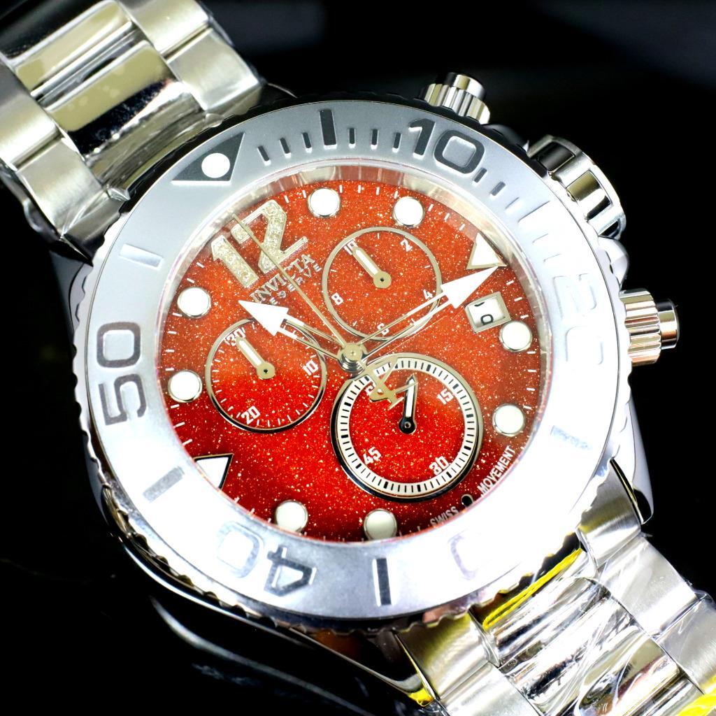 Invicta Masterpiece Reserve Grand Diver Brown Sand Stone Diamond Swiss ETA Watch