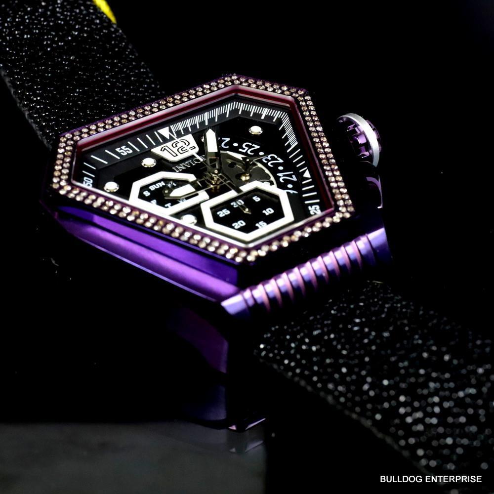 Invicta Speedway .76 CTW Diamond Triangular Stingray Chrono Swiss Mvt Watch New