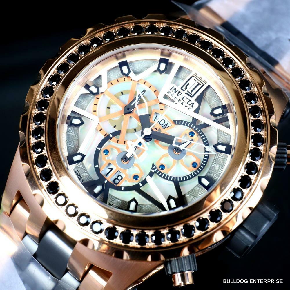 Invicta  Reserve JT Subaqua Specialty 5CTW Black Spinel Rose Gold 52mm Watch New