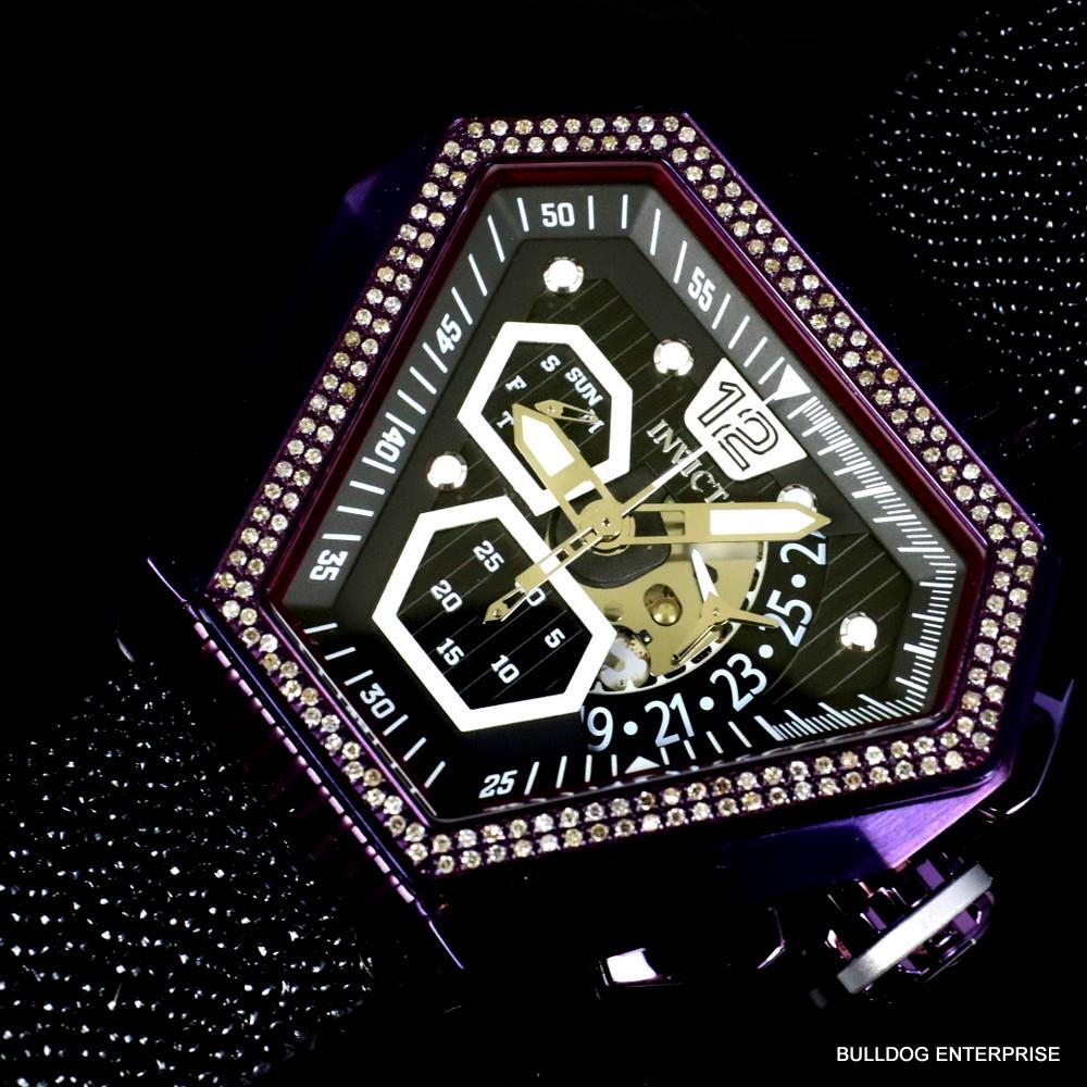 Invicta Speedway .76 CTW Diamond Triangular Stingray Chrono Swiss Mvt Watch New