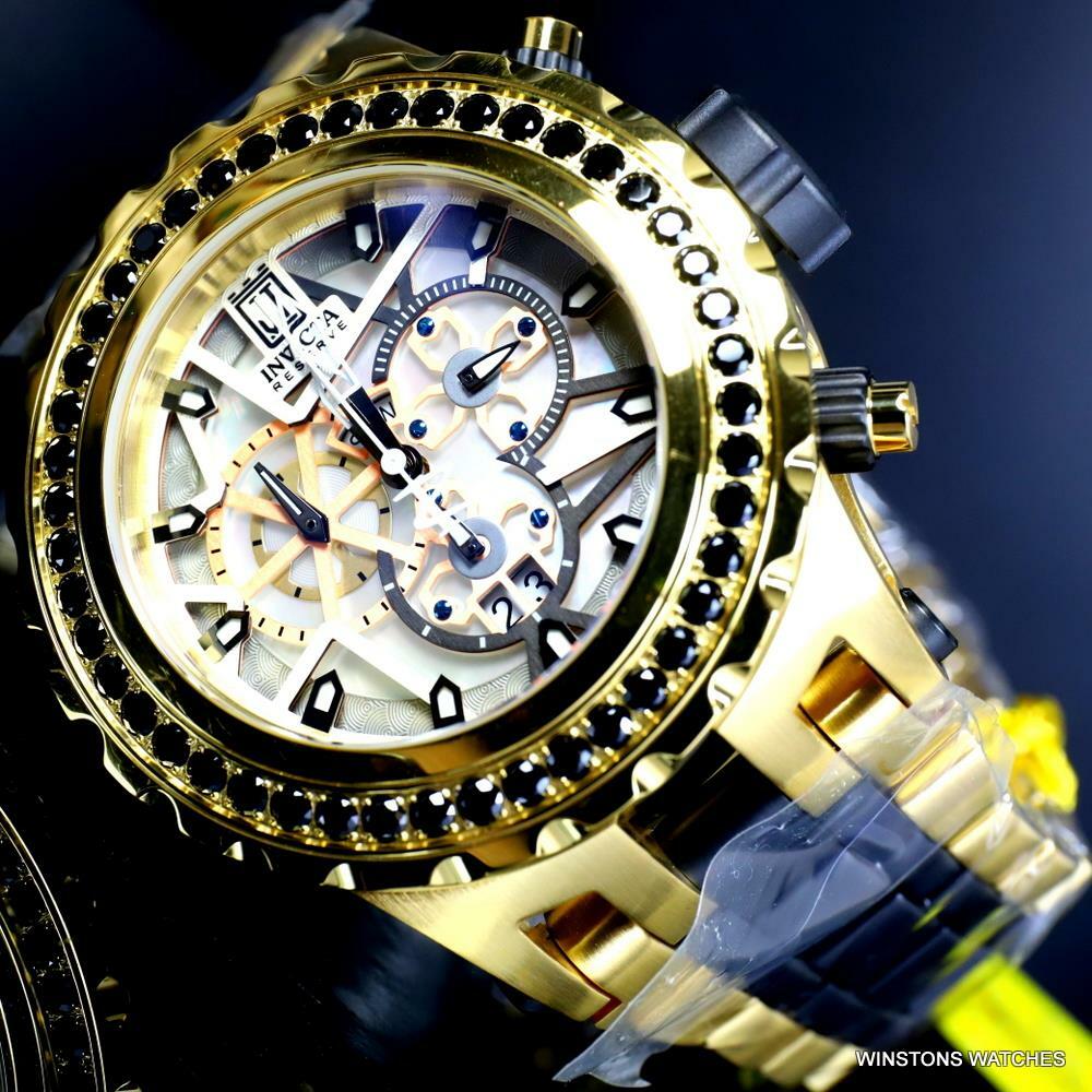 Invicta  Reserve JT Subaqua Specialty 5CTW Spinel Gold Plated 52mm Watch New