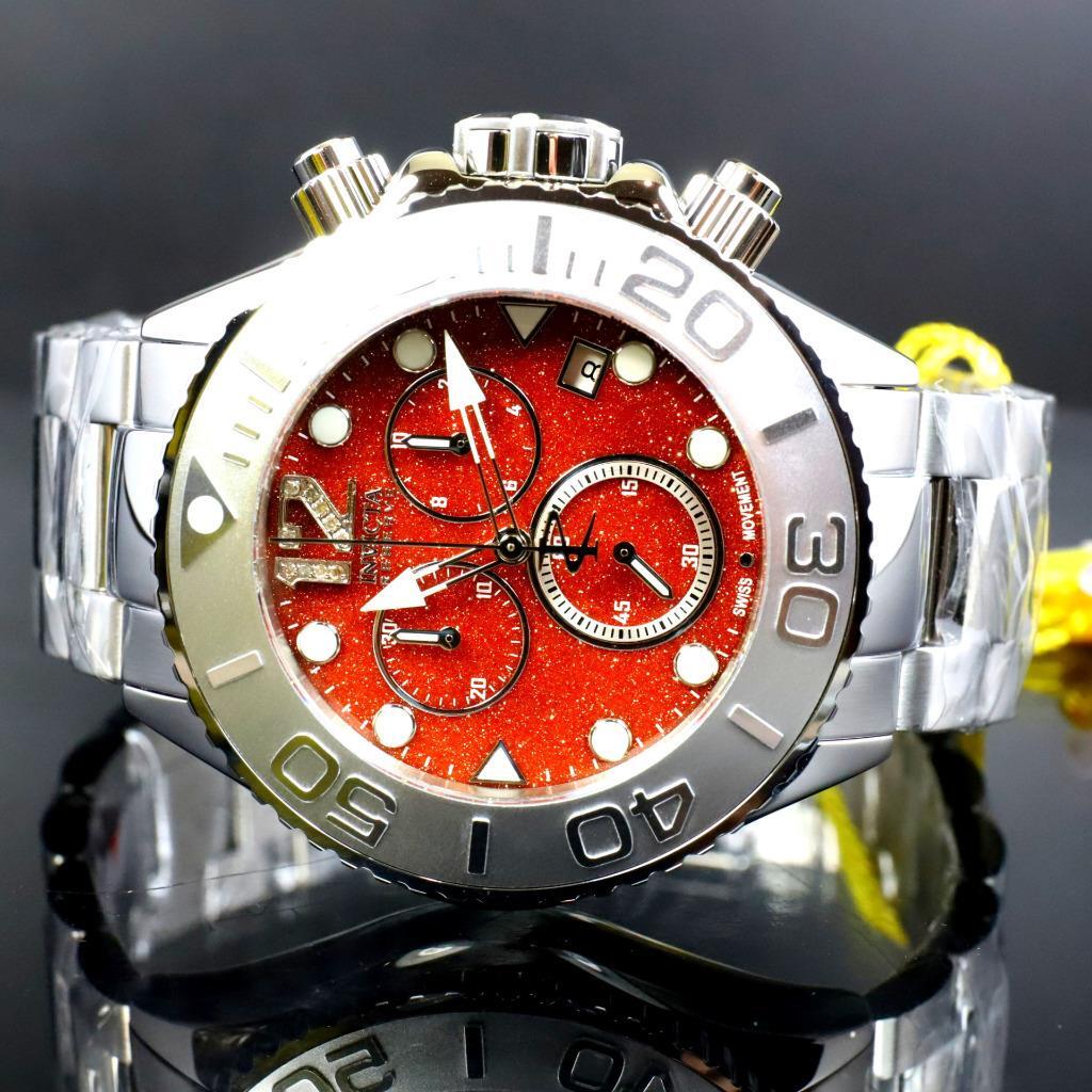 Invicta Masterpiece Reserve Grand Diver Brown Sand Stone Diamond Swiss ETA Watch