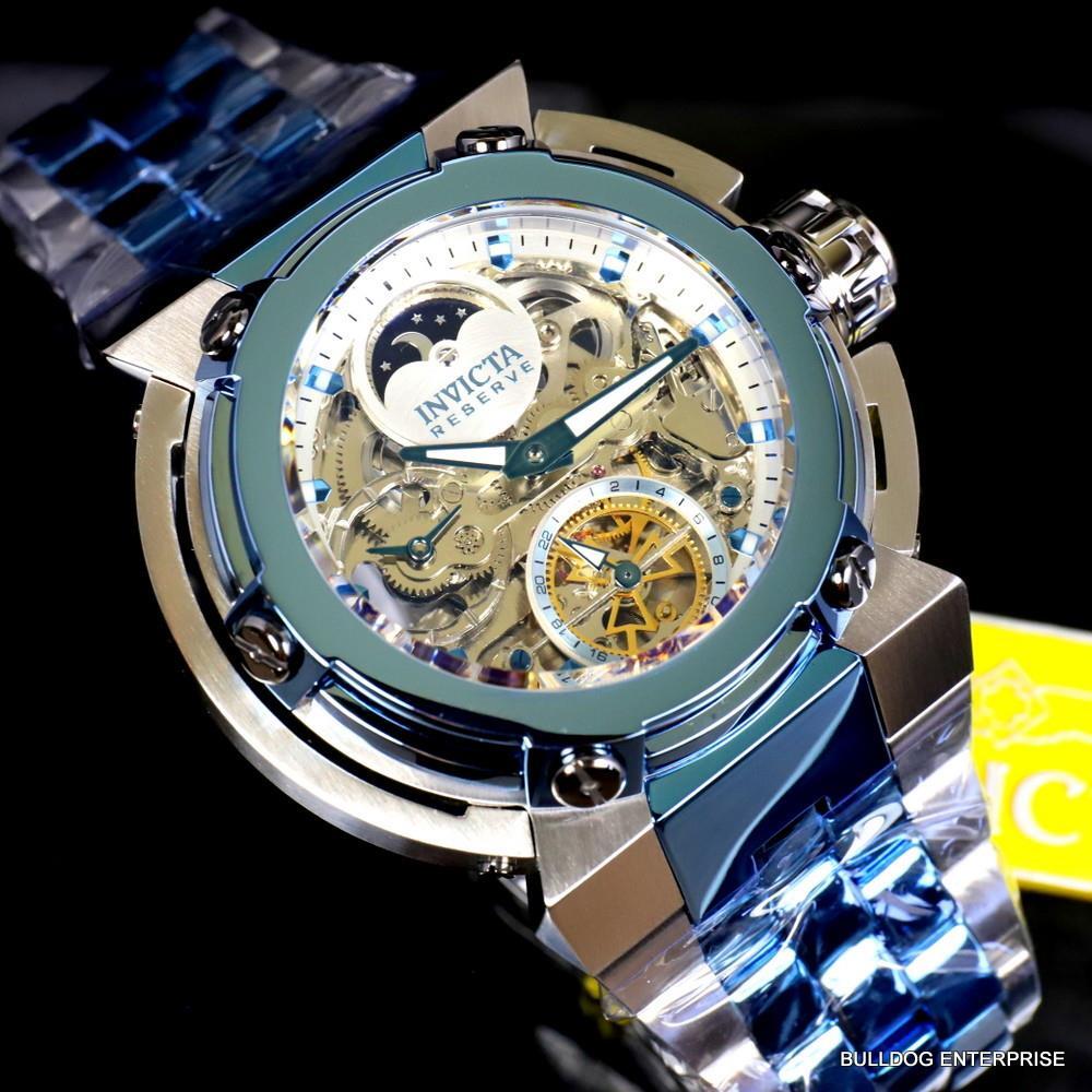 Invicta Reserve X-Wing  Automatic Day/Night Moon Phase Skeletonized Watch New