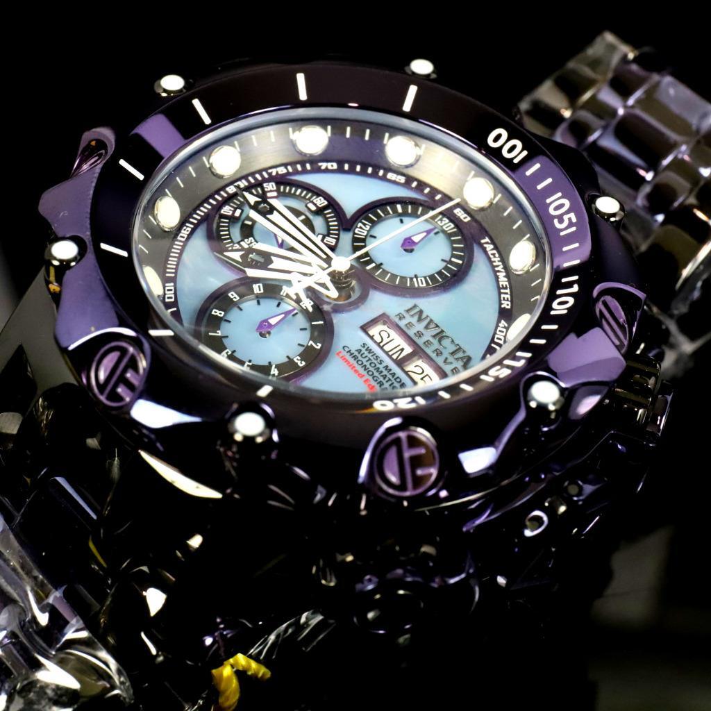 Invicta Reserve Venom Fusion Swiss Made Sellita SW500 Purple Automatic Watch