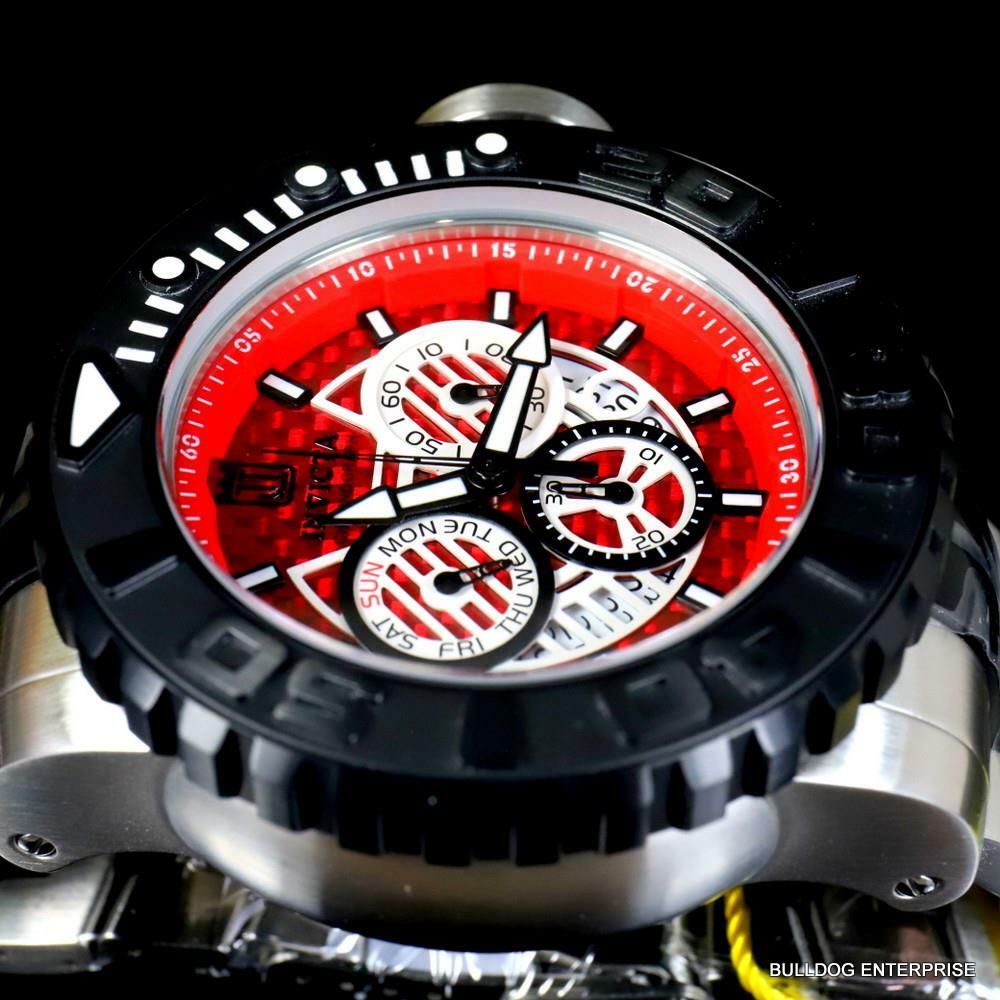 Invicta JT Sea Hunter Gen II Steel Red Glass Fiber Swiss Mvt 58mm Watch New