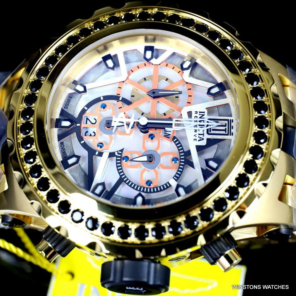 Invicta  Reserve JT Subaqua Specialty 5CTW Spinel Gold Plated 52mm Watch New