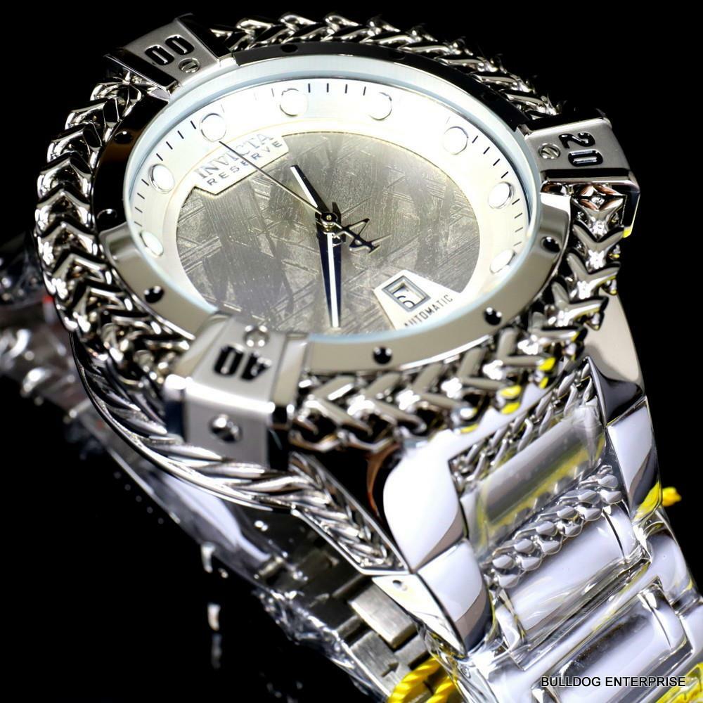 Invicta Reserve Hercules Meteorite Automatic Stainless Steel 56mm Watch New