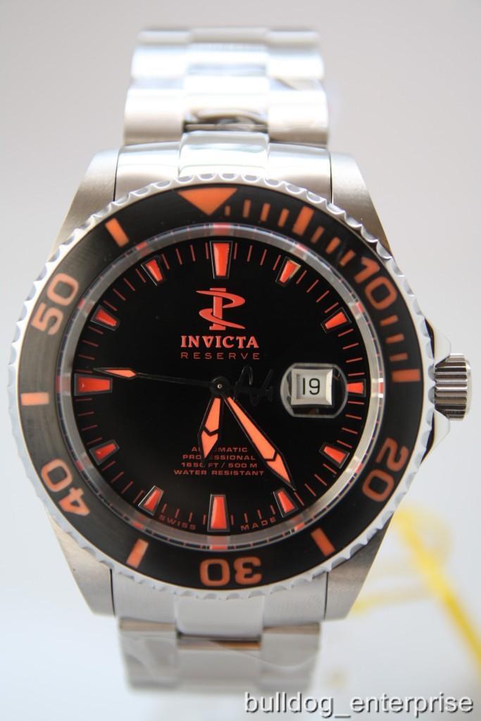 Mens Invicta 1019 Reserve Grand Diver Red Superluminova Lume Automatic Watch New