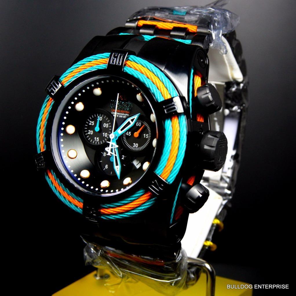 Invicta Reserve Jason Taylor JT Bolt Zeus Tri Cable Swiss Black Miami Watch New