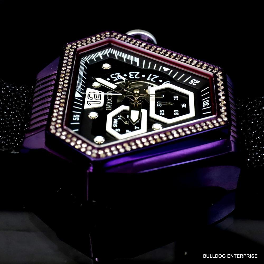 Invicta Speedway .76 CTW Diamond Triangular Stingray Chrono Swiss Mvt Watch New
