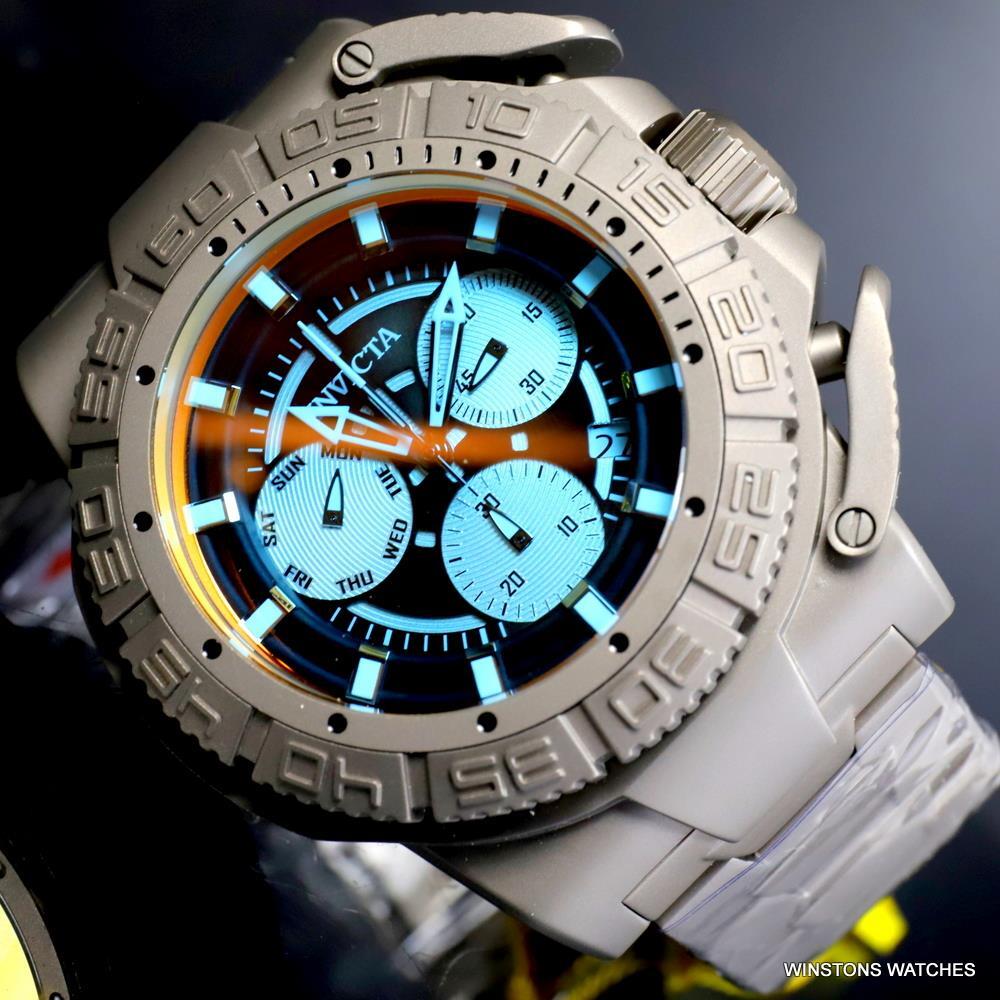 Invicta Coalition Forces Tinted Crystal Titanium 52mm Ronda Z60 Watch New