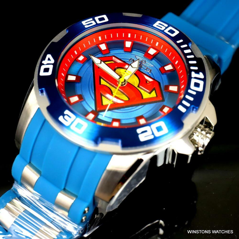 Invicta DC Comics Superman Pro Diver Scuba Blue 50mm Limited Edition Watch New
