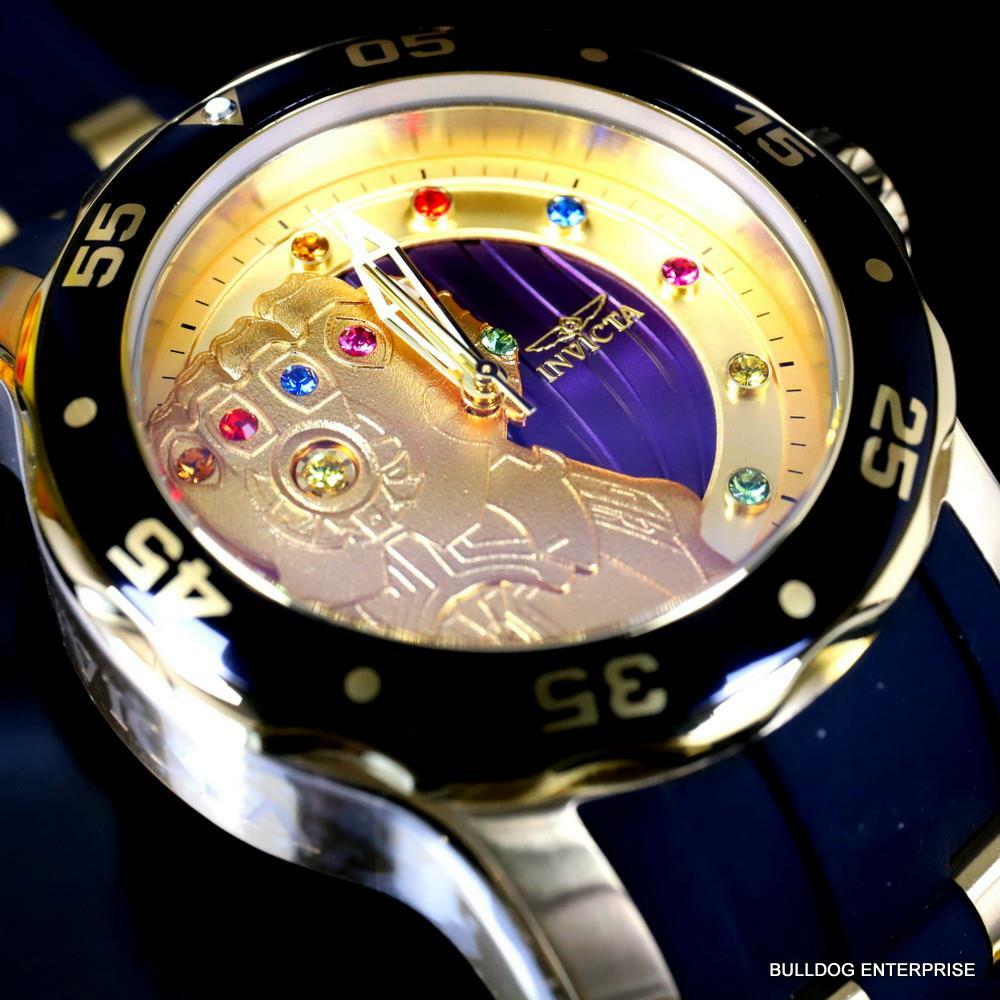 Invicta Marvel Thanos Infinity Stones Gem Pro Diver Scuba Limited Watch 48mm New