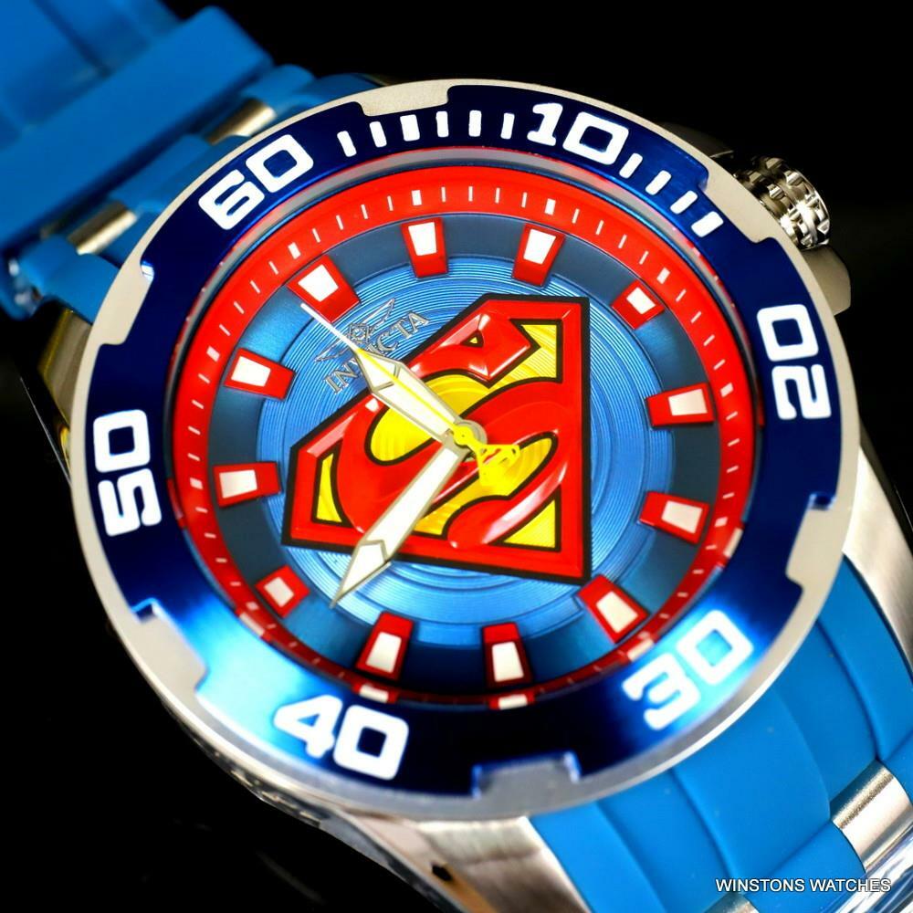 Invicta DC Comics Superman Pro Diver Scuba Blue 50mm Limited Edition Watch New