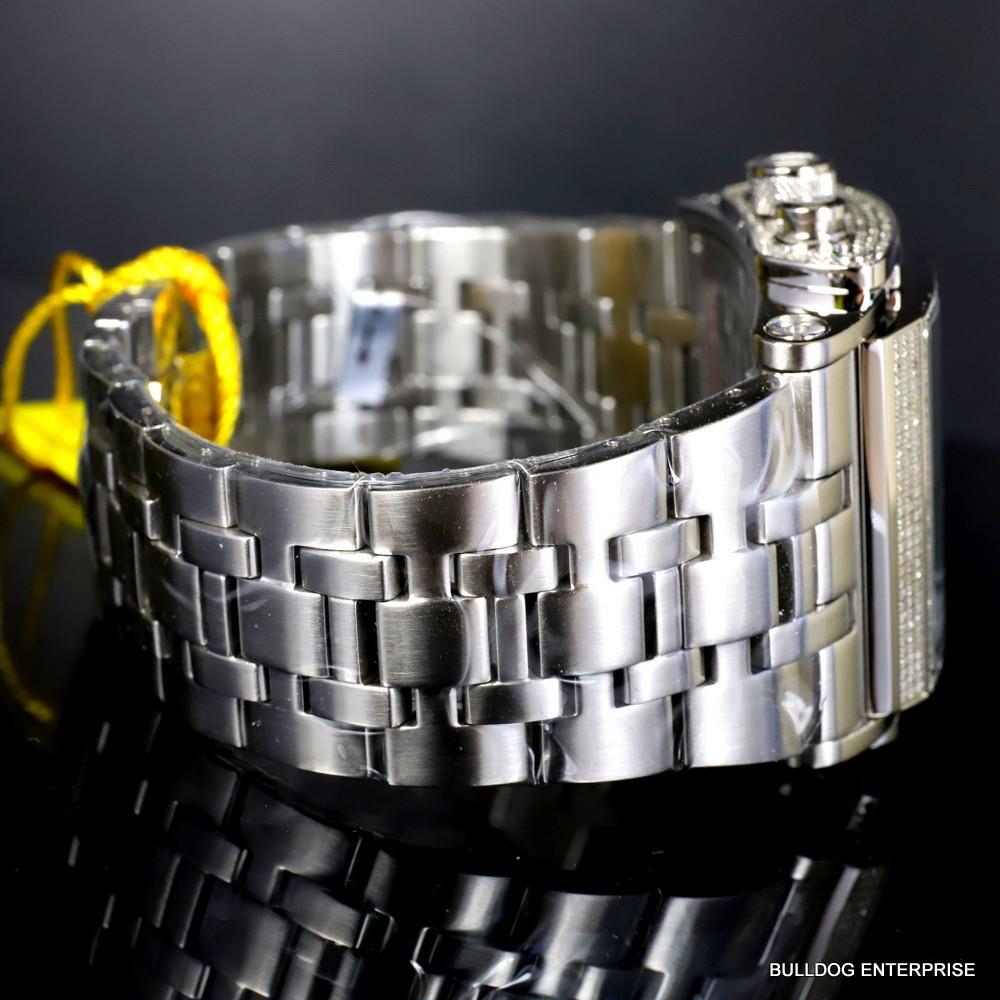 Invicta Shaq Speedway The Beast 3.27 CTW Diamond Steel 47mm Swiss Watch New