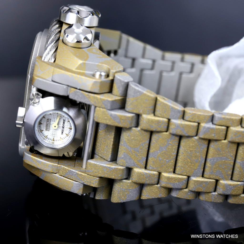 Invicta Reserve Bolt Zeus Magnum Hydroplated Steel 52mm Swiss Mvt Watch New
