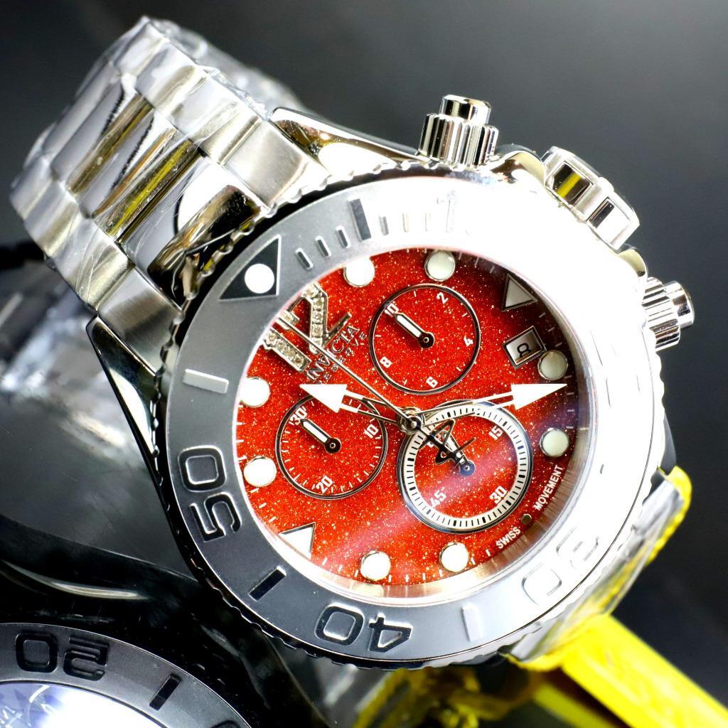Invicta Masterpiece Reserve Grand Diver Brown Sand Stone Diamond Swiss ETA Watch