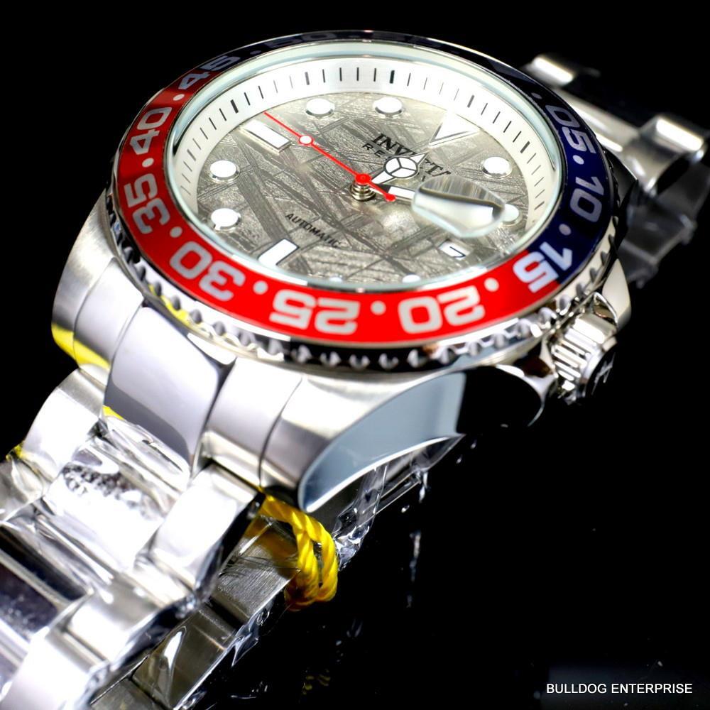 Invicta Reserve Pro Diver Meteorite Automatic Pepsi Cola 46mm Steel Watch New