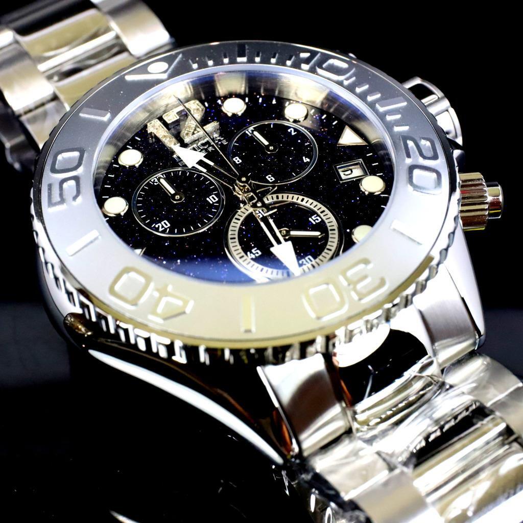 Invicta Masterpiece Reserve Grand Diver Blue Sand Stone Diamond Swiss ETA Watch
