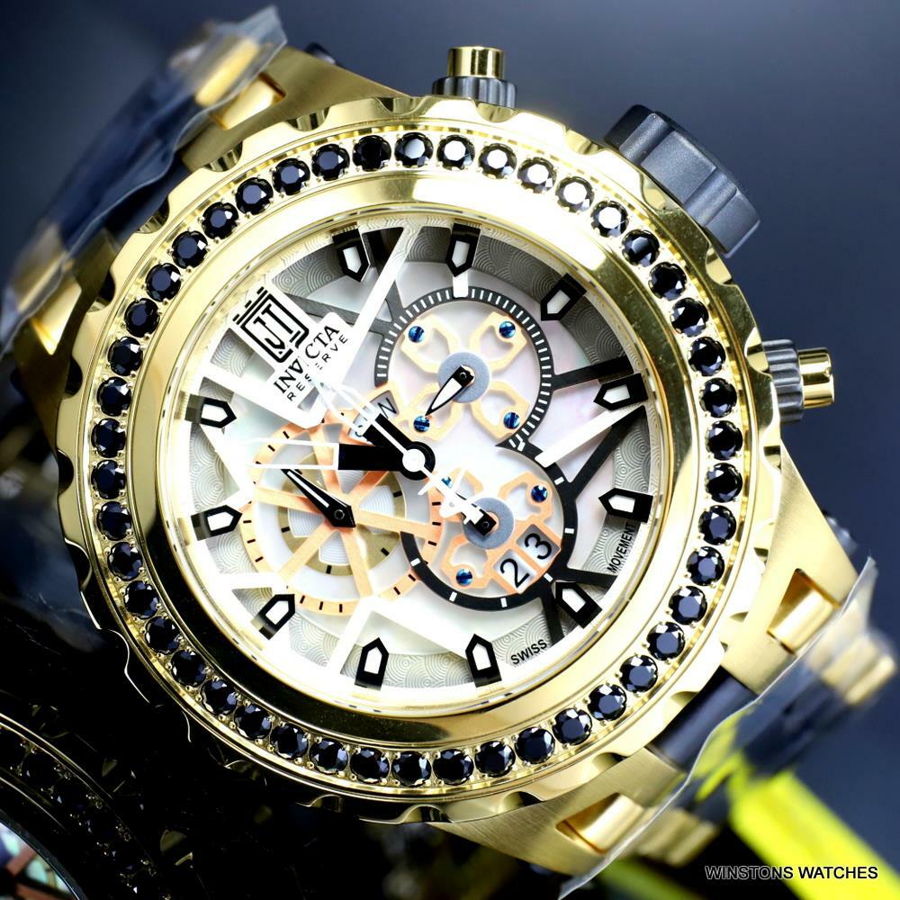 Invicta  Reserve JT Subaqua Specialty 5CTW Spinel Gold Plated 52mm Watch New